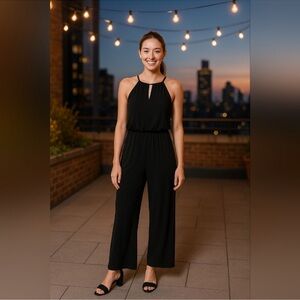 Goldray Black Tank Jumpsuit
